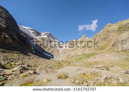 Sustenpass in Swissalps in summer