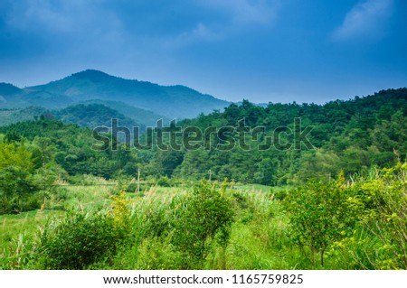 Mountain landscape in summer, Guilin, China