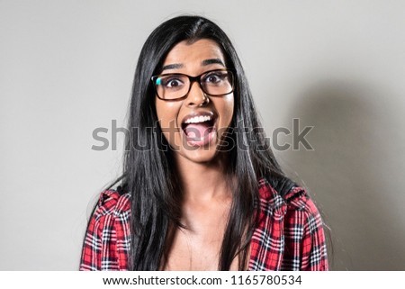 Woman of color Looking Surprised - Multicultural Theme