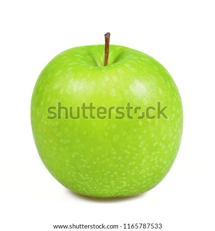 Green apples Isolated on a white background Royalty-Free Stock Photo #1165787533