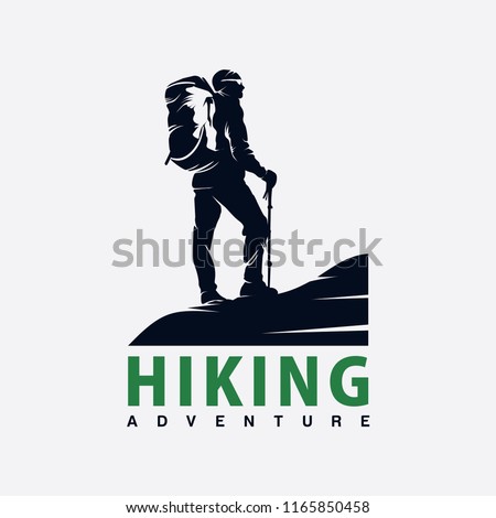 hiking logo design