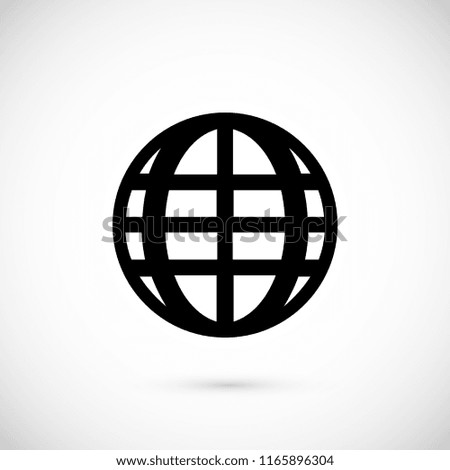 globe icon vector, 

Vector EPS 10 illustration style