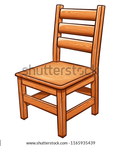 Vector illustration of chair on white background Royalty-Free Stock Photo #1165935439