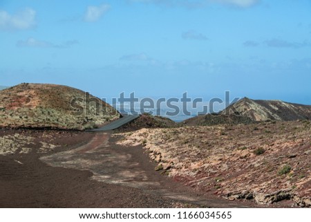 Timanfaya national park in Lanzarote