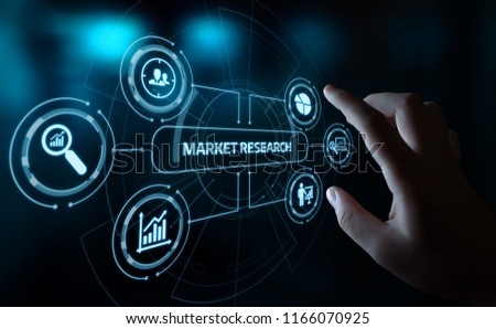 Market Research Marketing Strategy Business Technology Internet concept.