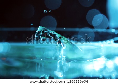 water background / Water is the transparent, tasteless, odorless, and nearly colorless chemical substance that is the main constituent of Earth's streams, lakes, and oceans