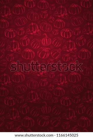 Autumn Background with Pumpkin for shopping sale, promo poster and frame leaflet, web banner. Vector illustration template