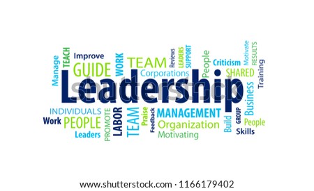 Leadership Word Cloud Royalty-Free Stock Photo #1166179402