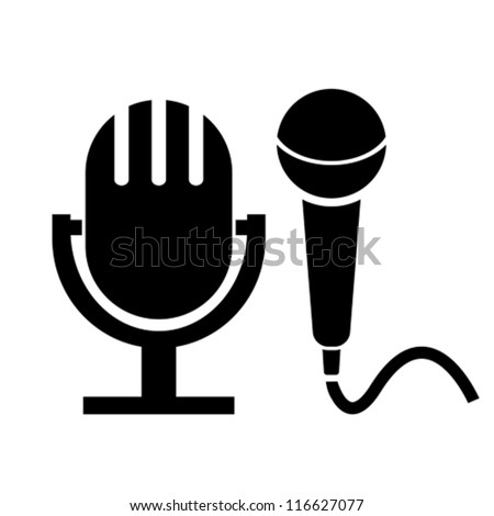 Vector microphone icons