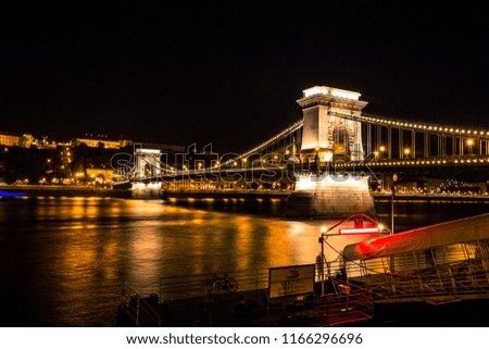 Long Exposure photo of Chain Bridge in Budapest.