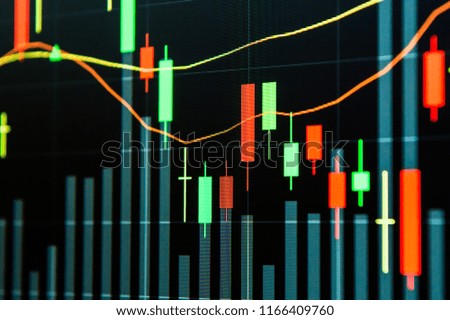 Background stock chart