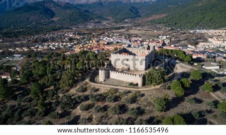The castle of La Adrada is located in the Avila town of La Adrada. Spain.