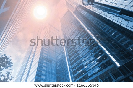 low angle view of skyscrapers