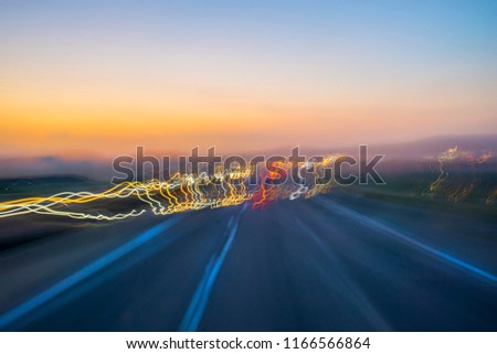 lights on the highway