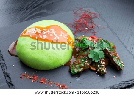 
Korean steam buns with a juicy filling. Pyan shyo