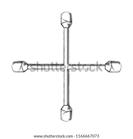 cross piece mechanical icon