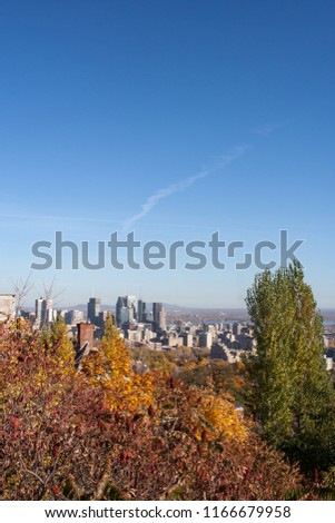  Downtown Montreal in Autumn, as seen from Westmount