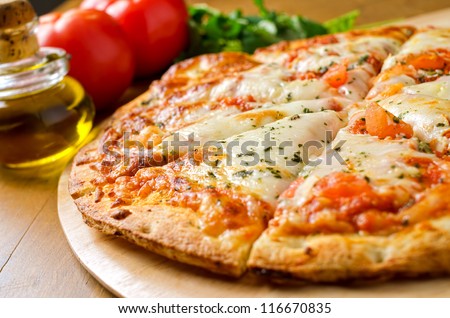 Pizza Margherita Royalty-Free Stock Photo #116670835