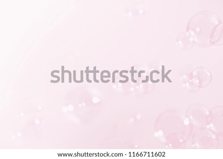 Bright pink soap bubbles background. bubble bath