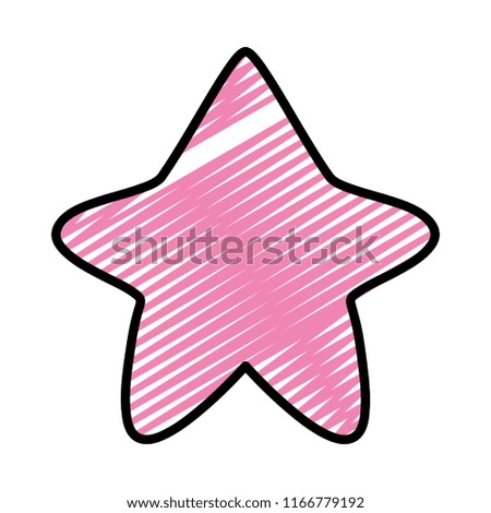 doodle nice star art shape design