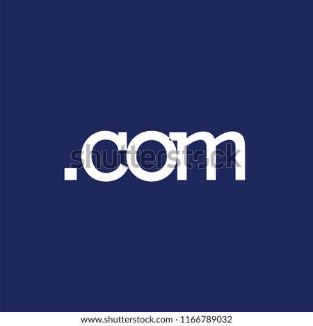 .com website text logo vector template