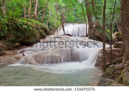 Erawan waterfall National Park, Thailand