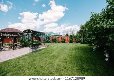 garden courtyard and playground