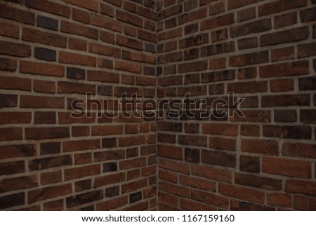 corner brick wall background texture with empty space for copy or text