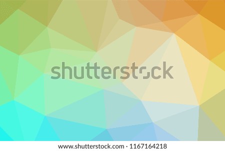 Light Blue, Yellow vector low poly texture. Colorful illustration in abstract style with gradient. A completely new design for your business.