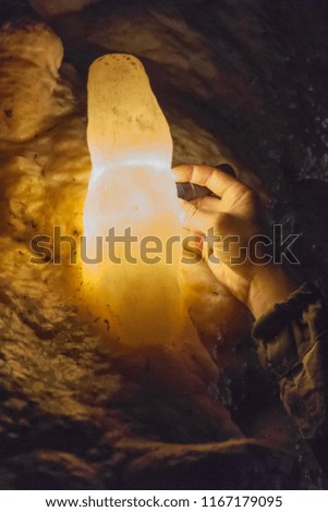 The shining stalagmite
