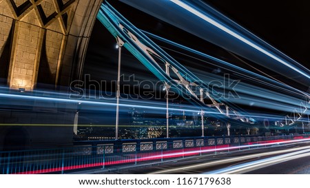 Towerbridge in Londo UK (GBR) by night