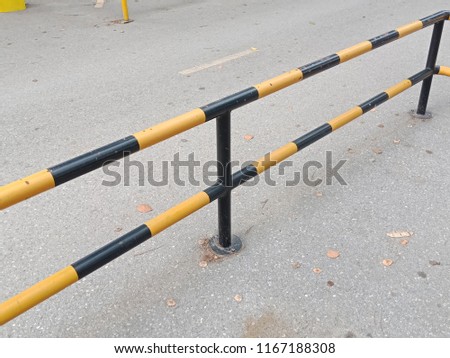 Parking barrier on street