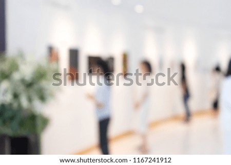 blur white museum room art gallery exhibition display