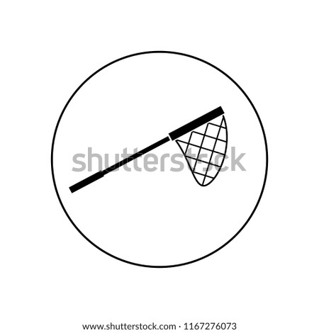 fishing net icon, logo