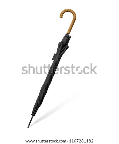 Classic umbrella on white background, included clipping path