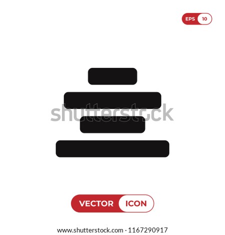 Center text alignment vector icon