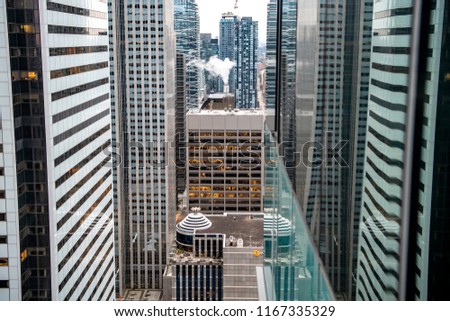 View of Toronto City buildings, Canada