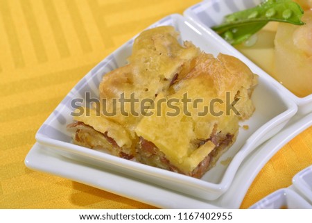 A variety of Chinese cuisine, close up cuisine, enlarged picture, fried small crispy meat