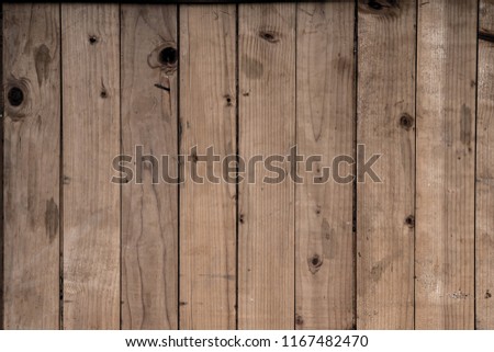 Wood texture plank grain background, wooden desk table or floor, old striped timber board