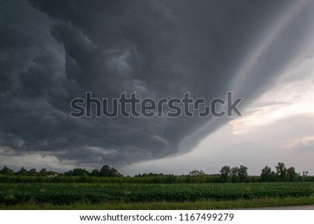 picture of a stormy cloud in the province of Treviso Italy 