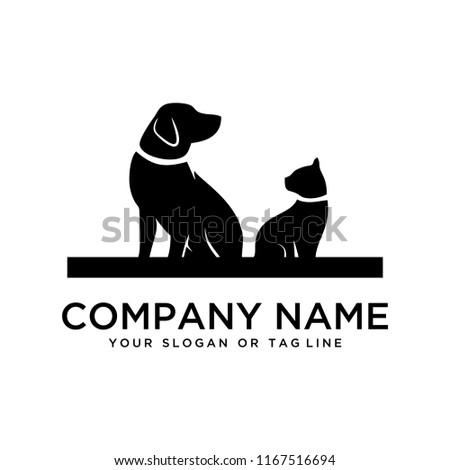  logo design dog and cat care