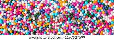 Colorful Sweet Candy Panoramic Banner Background for Party , Birthday , Celebration , Xmas , New Year Design Artwork or Card