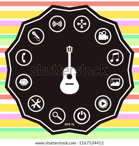 Guitar icon symbol