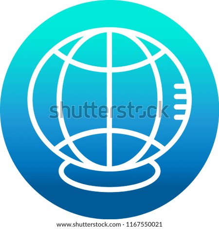 globe related outline icon. world icon. Elements for mobile concept and web apps. vector illustration