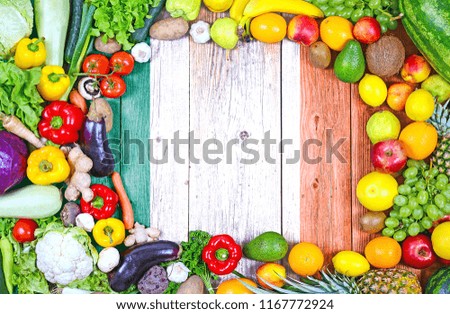 Fresh fruits and vegetables from Ireland
