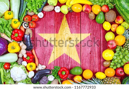 Fresh fruits and vegetables from Vietnam