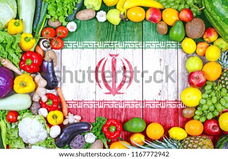 Fresh fruits and vegetables from Iran