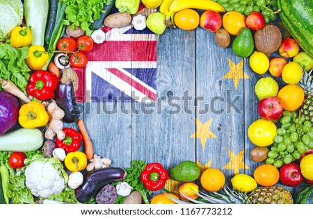 Fresh fruits and vegetables from Tuvalu