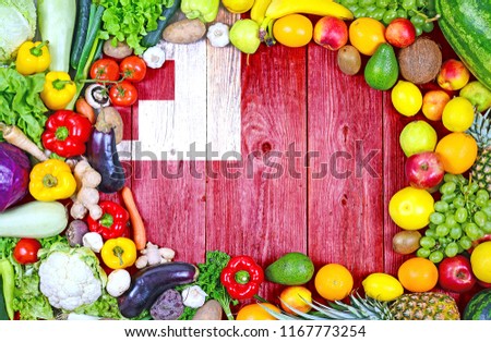 Fresh fruits and vegetables from Tonga
