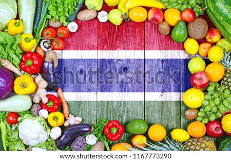 Fresh fruits and vegetables from Gambia
